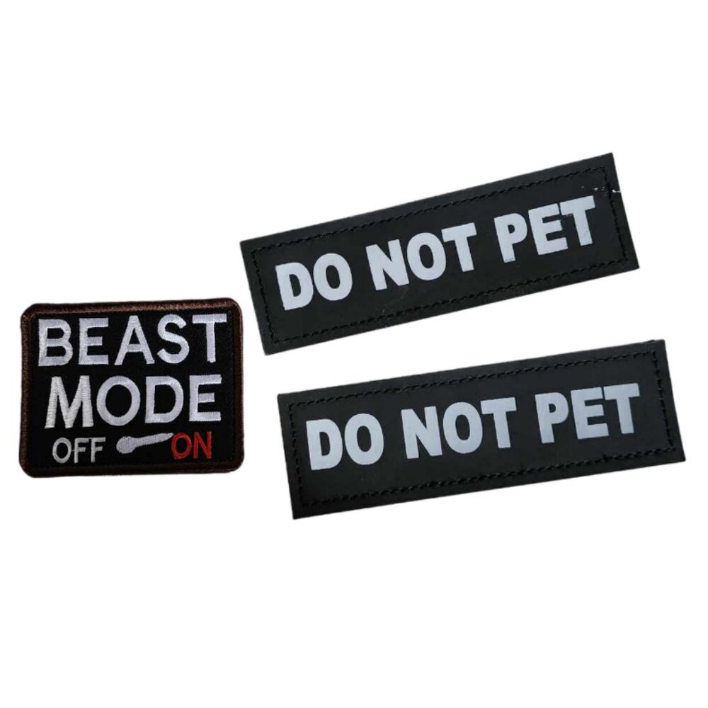 **Host Pick** NWOT Set of THREE Patches Dog Harness Velco